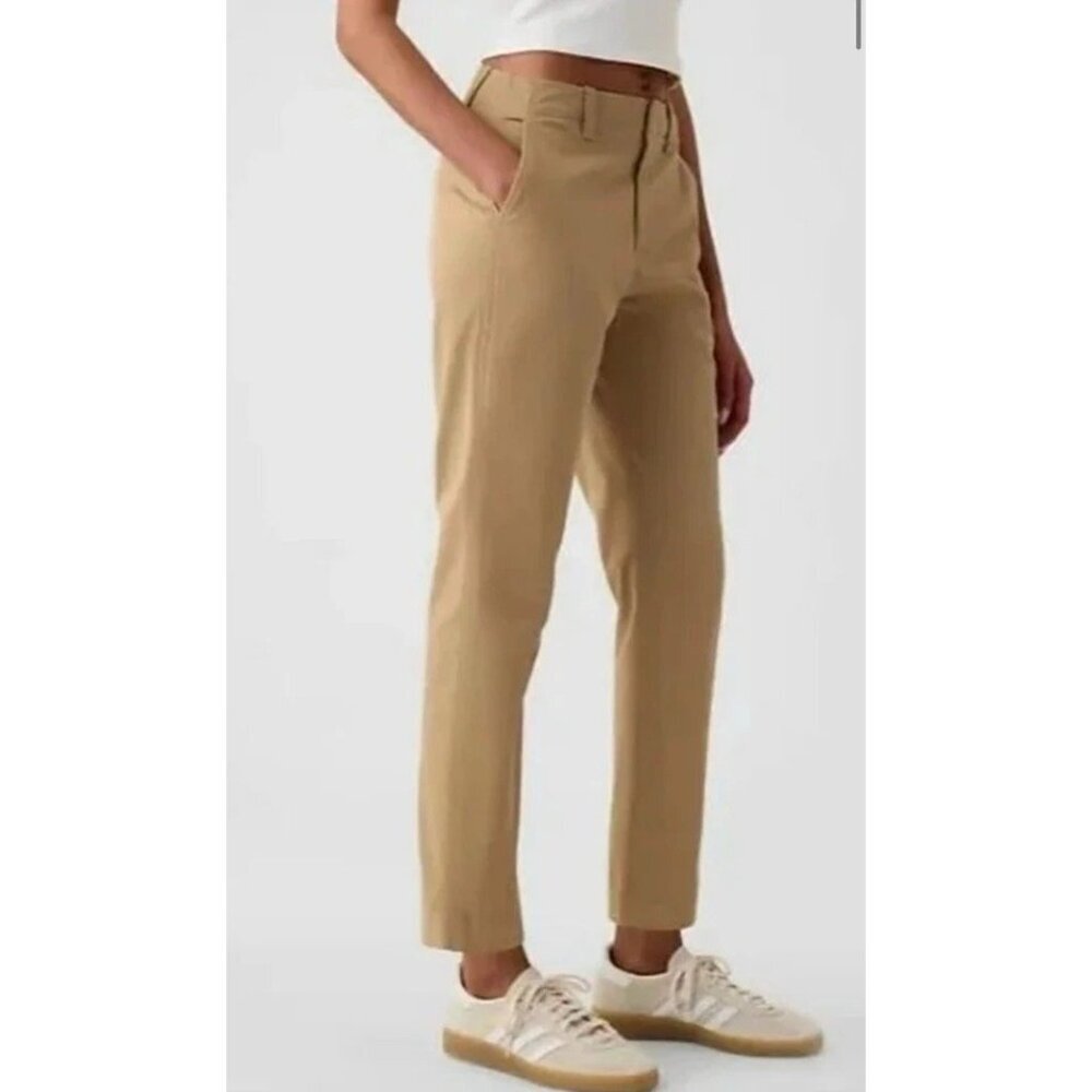 Gap Women's 6 Slim Ankle Pants Chino Tan  M0726 - Picture 4 of 11